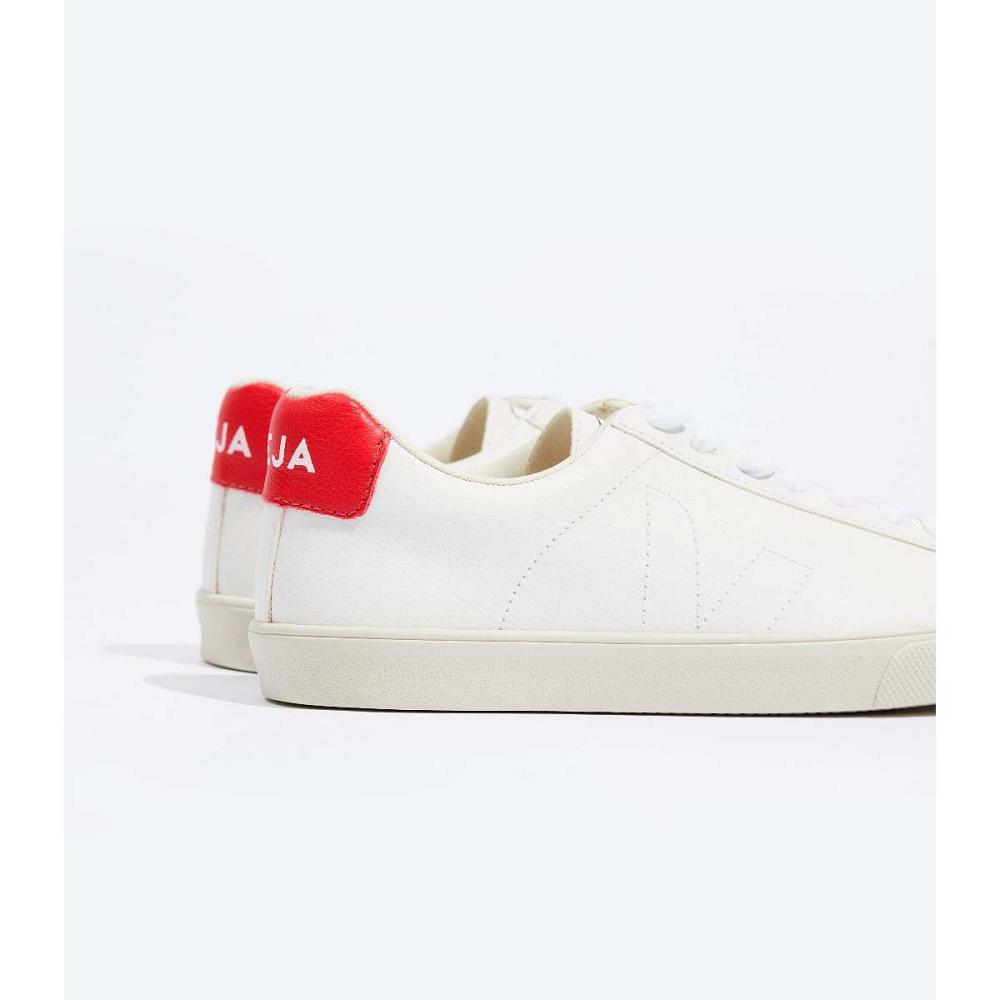 Men's Veja ESPLAR CHROMEFREE Shoes White/Orange | ZA 195MQZ